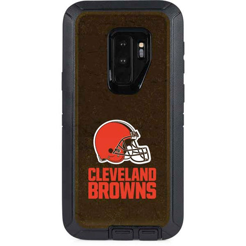 NFL Cleveland Browns Distressed Otterbox Defender Galaxy Skin